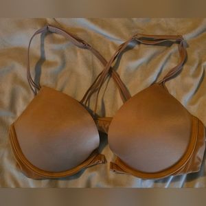 Victoria Secret Very Sexy Push Up Strappy Bra 34 C Tan